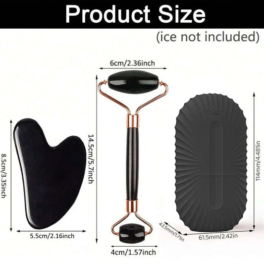 1/2/3PCS Ice Face Roller Set – Facial Skincare Massage & Lifting Tool Kit