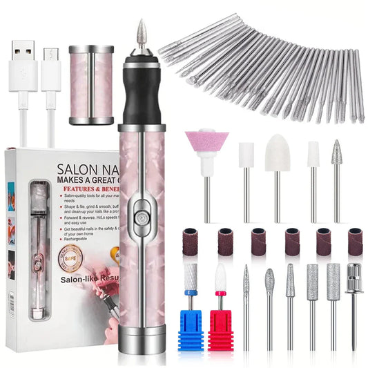 LINMANDA Electric Nail File Set – Portable Manicure & Pedicure Tool