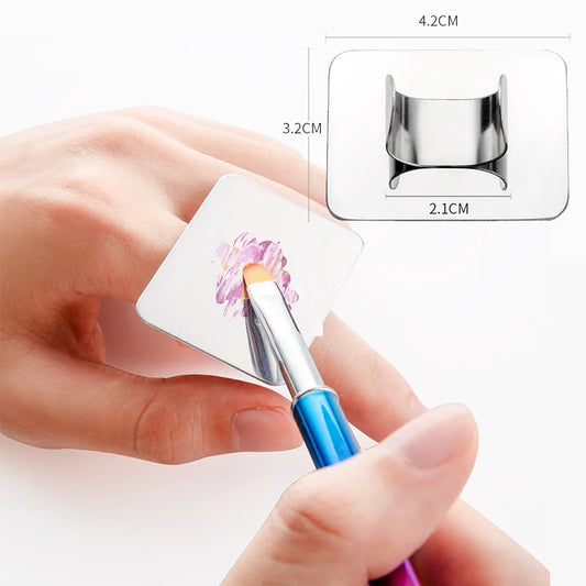 Transparent Acrylic Mixing Palette Set – With Rod for Makeup, Nail Polish & Beauty Blending