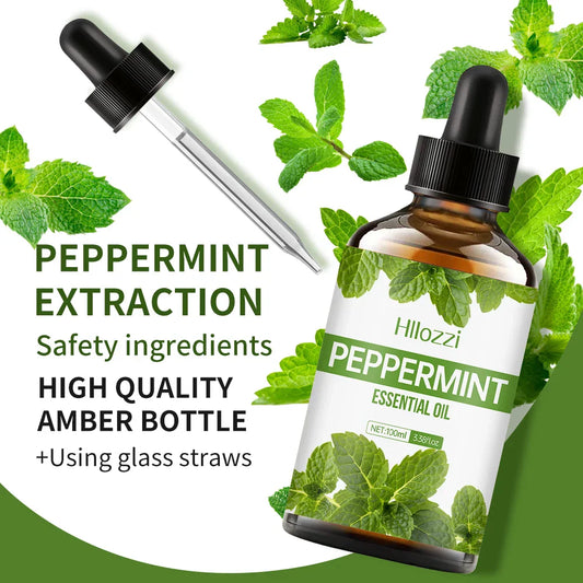 Peppermint Body Massage Essential Oil – Refreshing Oil for Massage, Aromatherapy & DIY Beauty