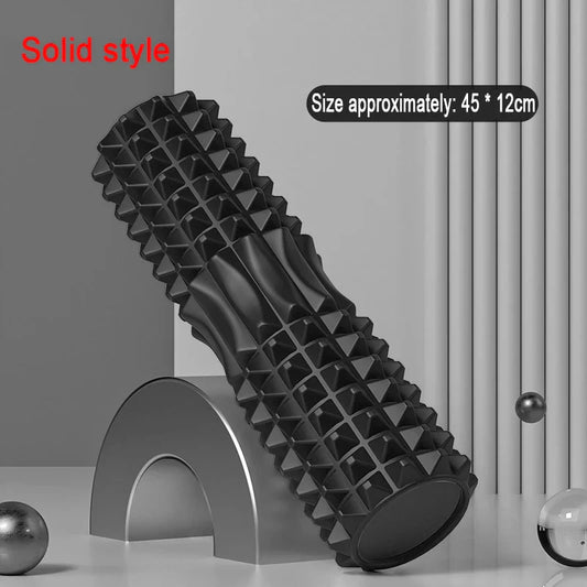 Solid Foam Axis Yoga Roller – EVA Massage Roller for Back Pain Relief & Muscle Relaxation