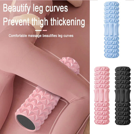 Solid Foam Axis Yoga Roller – EVA Massage Roller for Back Pain Relief & Muscle Relaxation