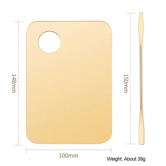 Acrylic Makeup Mixing Palette with Rod & Spatula – Multi-Use Tool Kit for Cosmetics & Nail Art