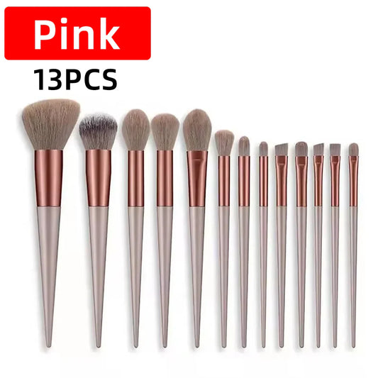 13pcs Makeup Brush Set with Storage Bag – Soft Brushes for Eyes, Cheeks & Face
