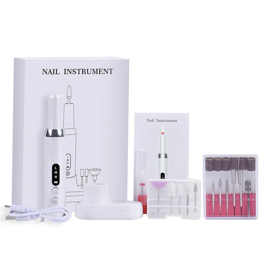 Electric Nail Polisher & Drill Bits Set – Professional Nail Grinding & Dead Skin Removal Tool