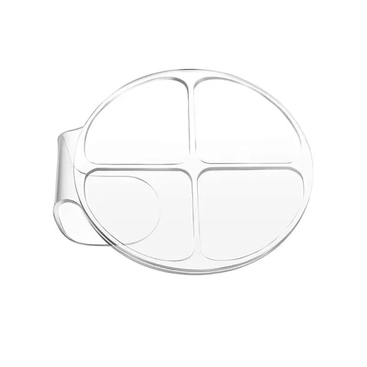 Clear Acrylic Makeup Mixing Palette – Handheld Tray for Foundation & Nail Art